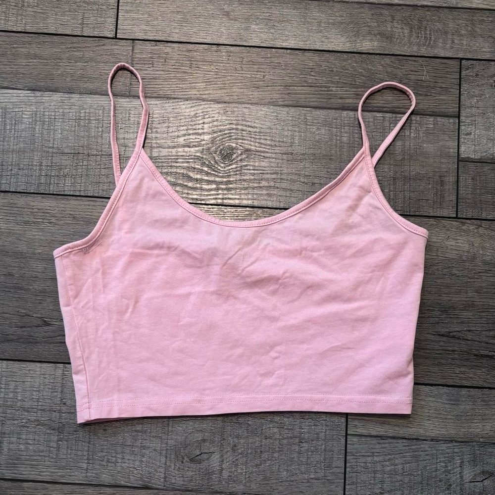 Pink Cropped Tank/Cami